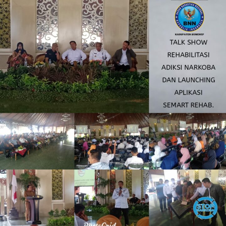 TALK SHOW REHABILITASI ADIKSI NARKOBA DAN LAUCHING APLIKASI SMART REHAB BNNK SUMENEP