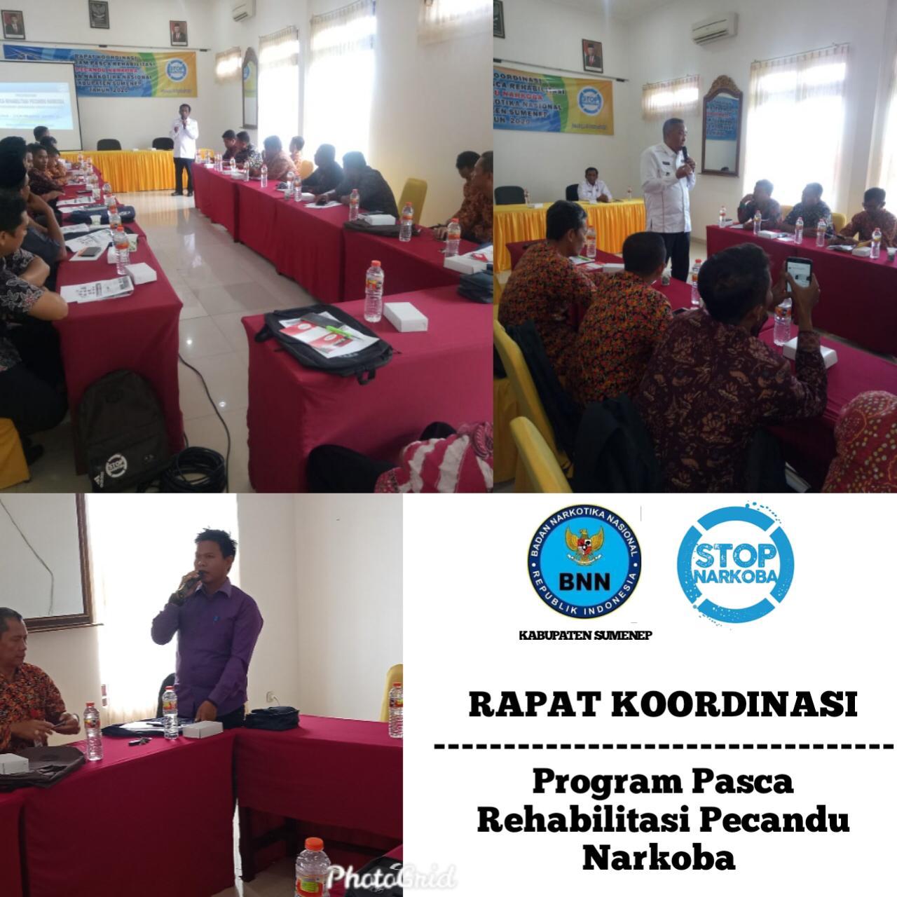 Rapat Koordinasi Program Pasca REHABILITASI Pecandu NARKOBA
