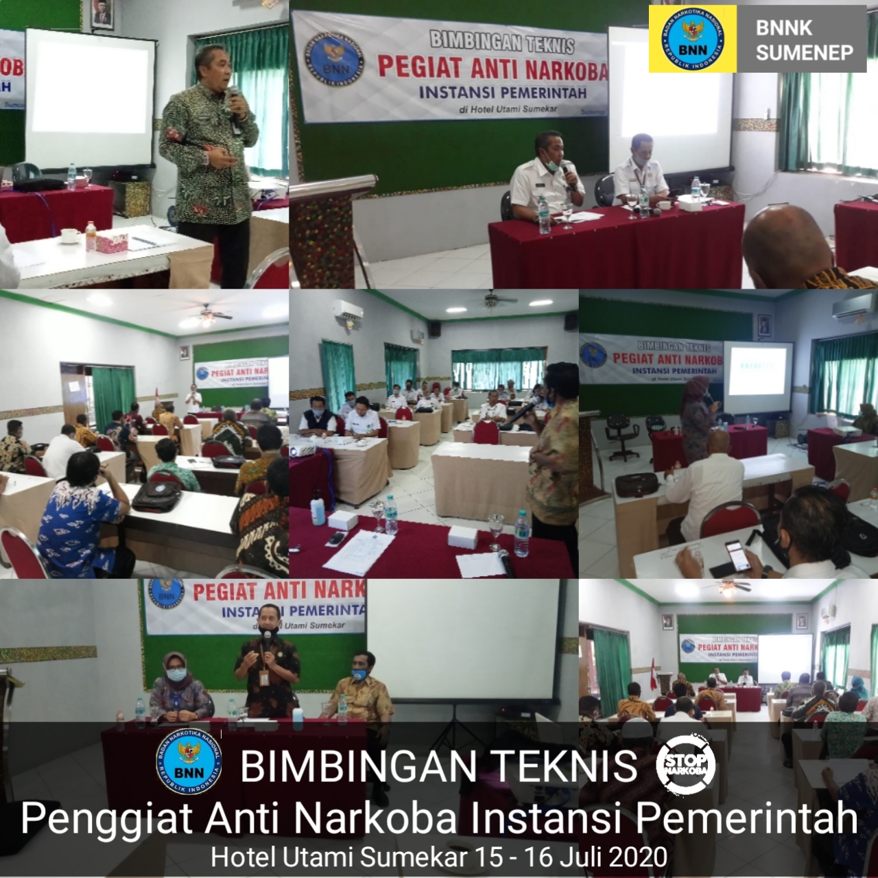 BIMBINGAN TEKNIS PENGGIAT ANTI NARKOBA DI LINGKUNGAN INSTANSI PEMERINTAH
