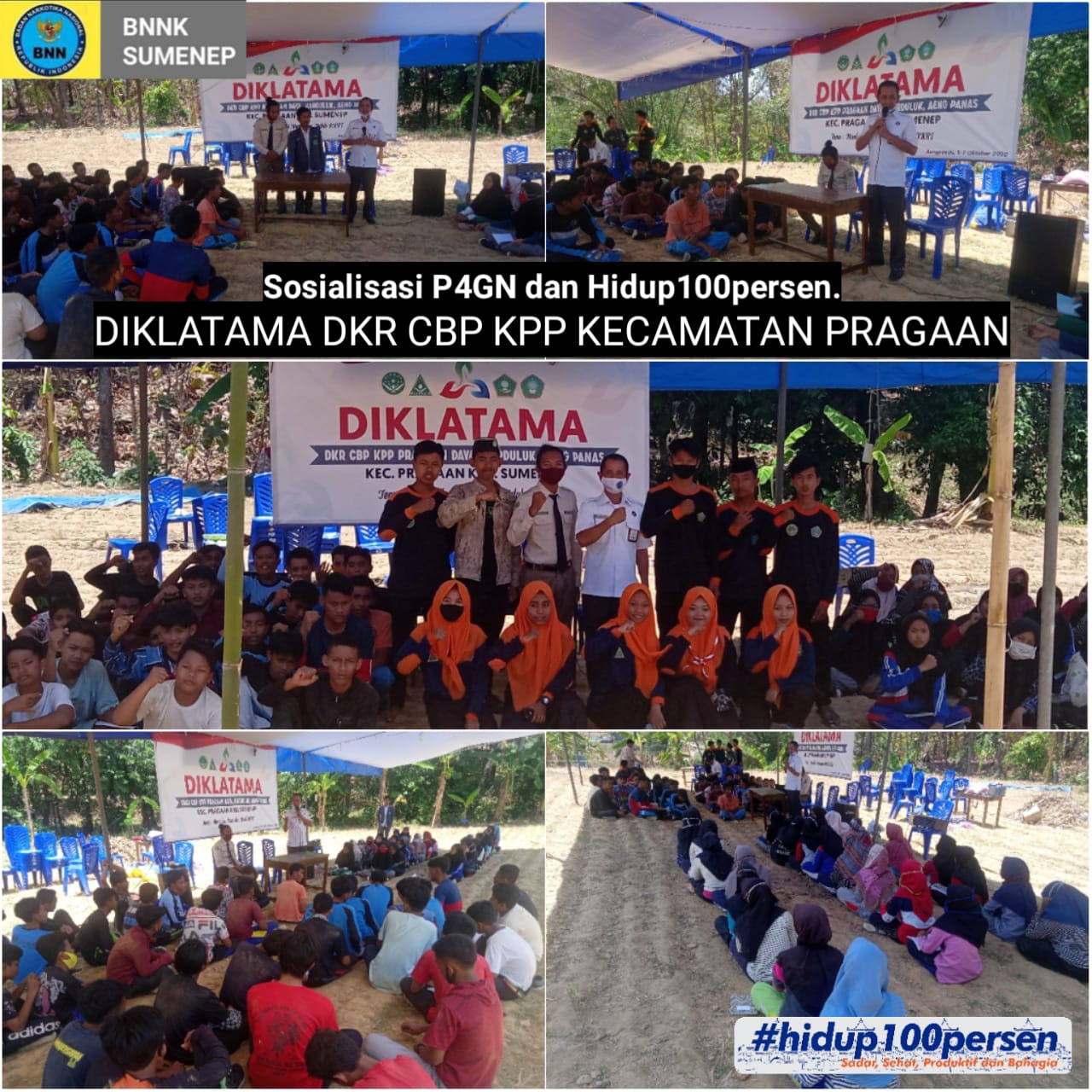 Kepala BNNK Sumenep menjadi Narasumber pada kegiatan " Pendidikan Dan Latihan Pertama ( DIKLATAMA ) Dewan Koordinasi Ranting Corp Brigade Pembangunan dan Korp Pelajar Putri ( DKR CBP KPP )