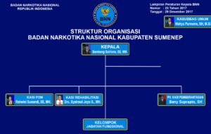 Struktur Organisasi BNNK SUMENEP