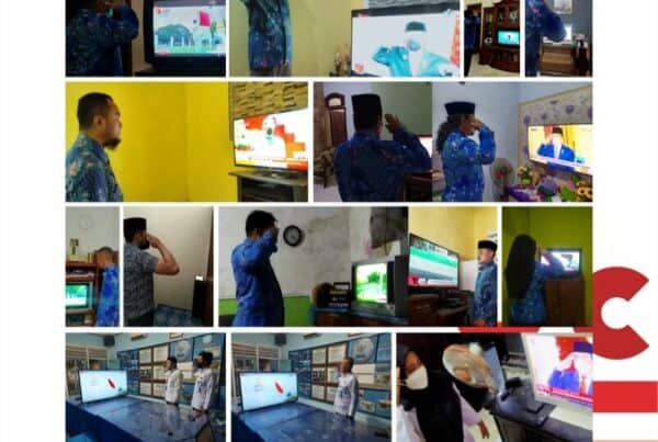 BNNK UPARACA PENURUNAN BENDERA 17 AGUSTUS 2021 DALAM RANGKA HUT RI KE-76 SECARA VIRTUAL