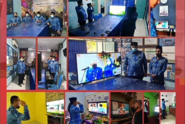 BNNK UPARACA PENGIBARAN BENDERA 17 AGUSTUS 2021 DALAM RANGKA HUT RI KE-76 SECARA VIRTUAL