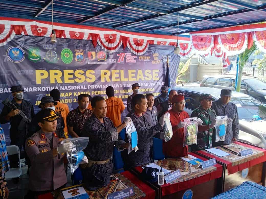 SABU 2 KILO DI GAGALKAN TIM PEMBERANTASAN BNN KABUPATEN SUMENEP