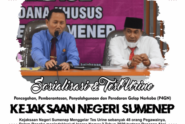 KEJAKSAAN NEGERI SUMENEP MENGGELAR TEST URINE
